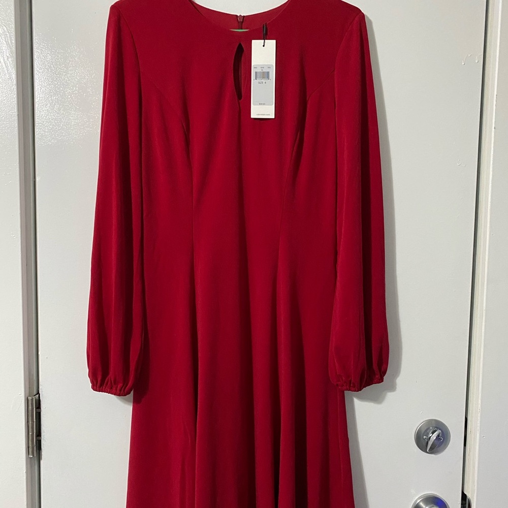 Red Calvin Klein Dress